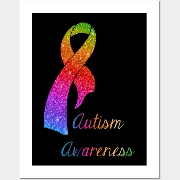 Autism Awareness Ribbon Shirts For Women Men Kids Wall Art by Danielsmfbb